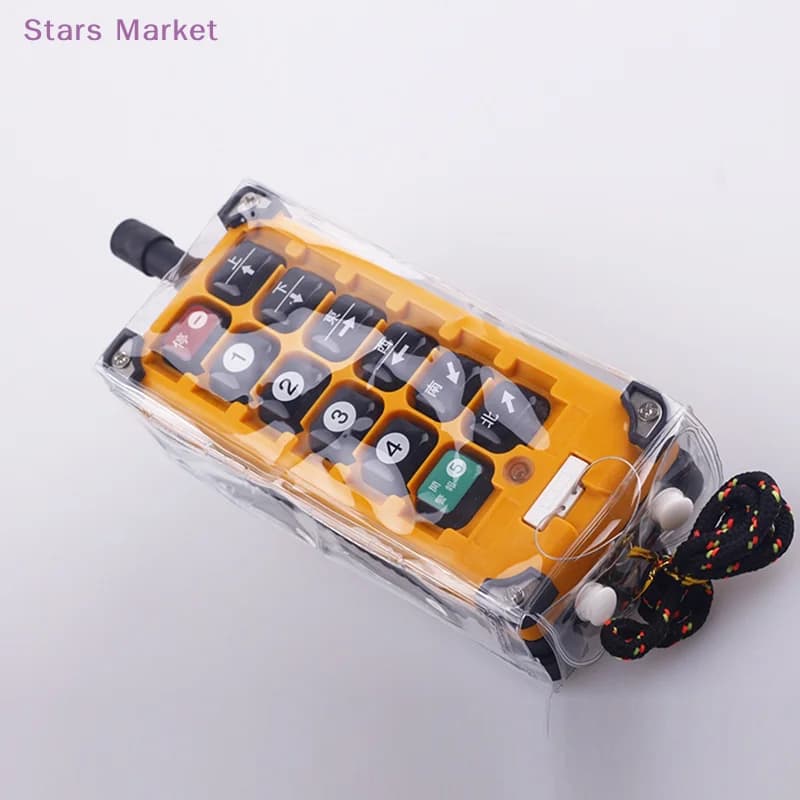 New 1pcs Transparent PVC Protective Cover Bag For E1B F23 Industrial Wireless Remote Control Dust Jacket