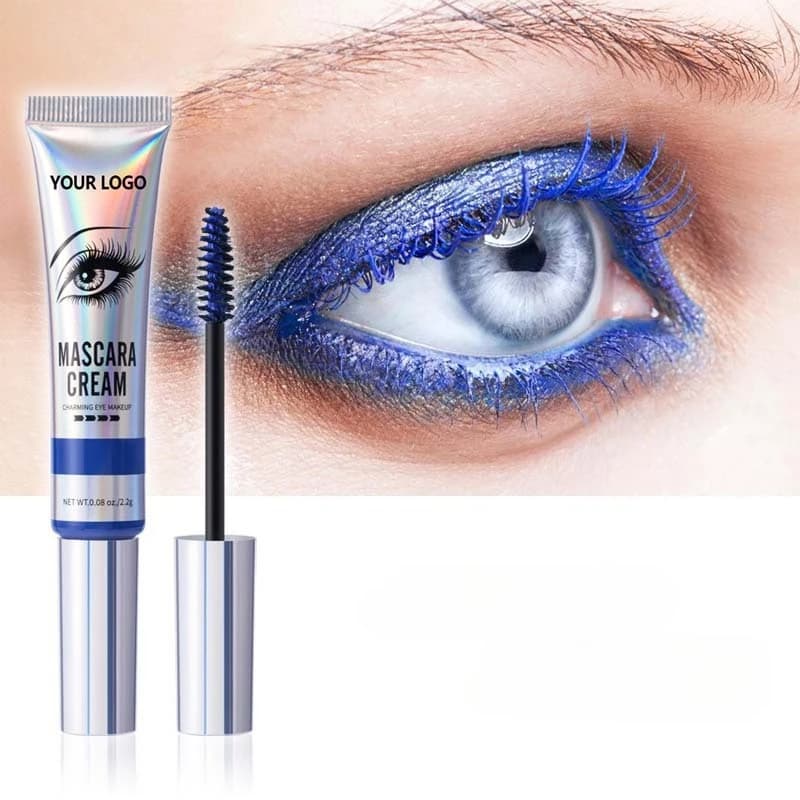 Colorful Mascara Waterproof Moisturizing Extension Curling Long-Term Sweat-proof Eye Makeup 6 Colors