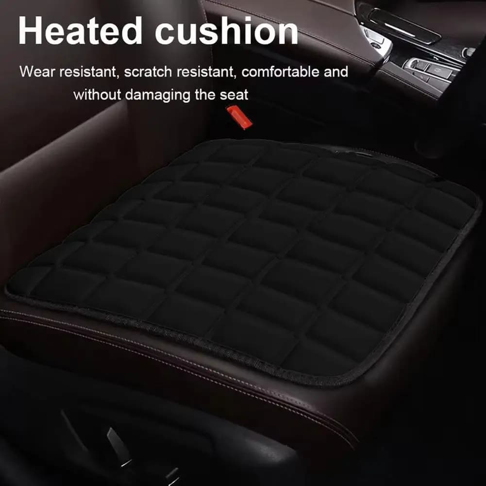 12V portable heated seat cushions Adjustable car seat cushion cover Electric heating Universal footrest for winter guide
