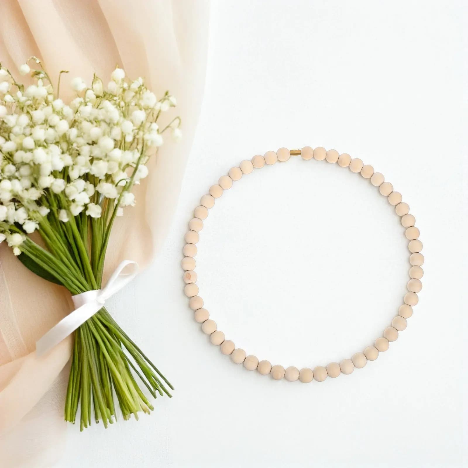 2Pcs Wood Beaded Wreath Kit DIY Dreamcatcher Hoop Party Decoration Halloween Christmas Spring Front Door Decor Rustic Wood