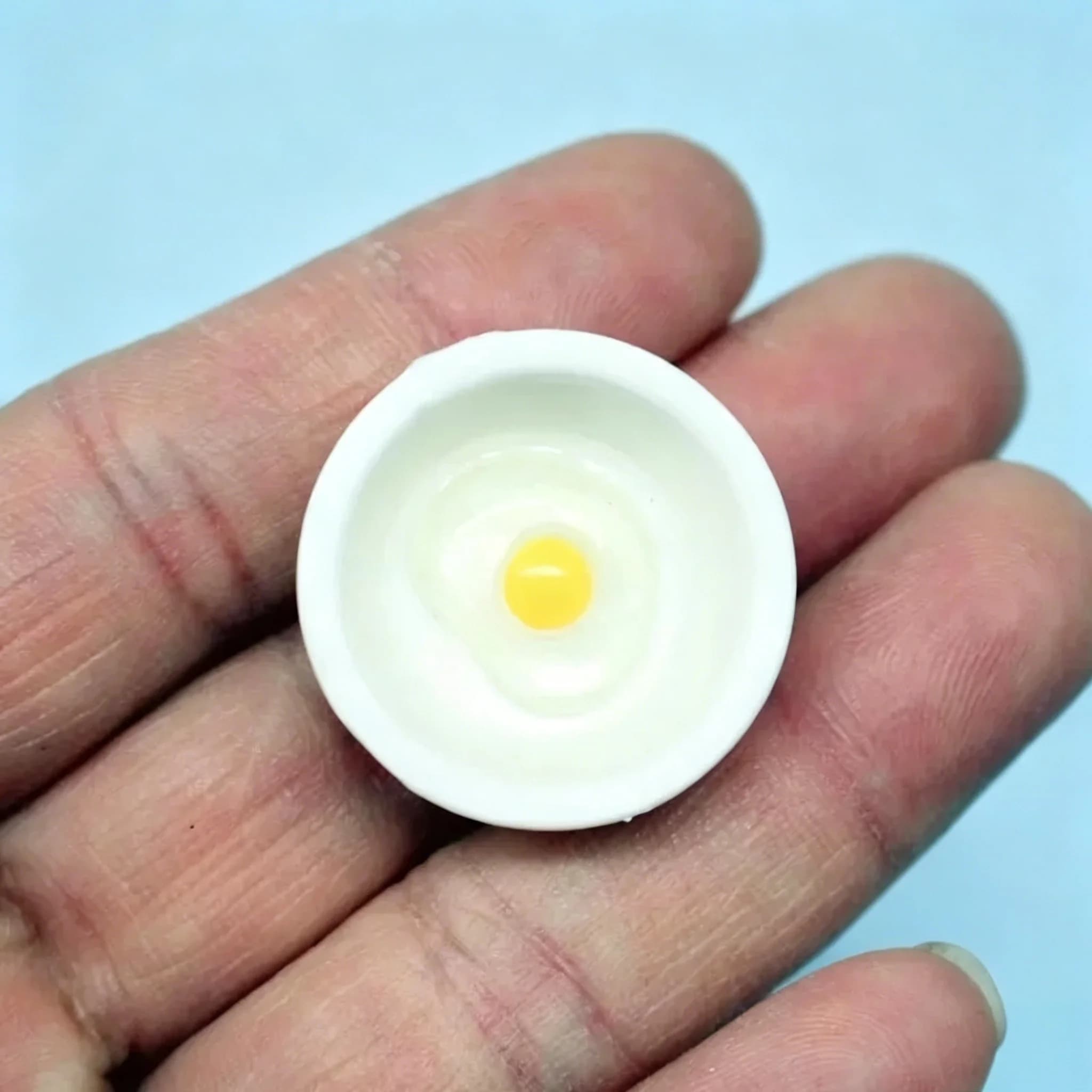 Set di 5 Mini Ciotole a Forma di Uovo per Casa delle Bambole, Accessori da Cucina e Decorazioni per Giochi Alimentari