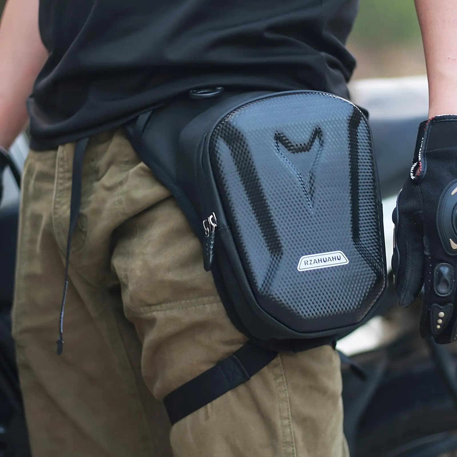 Tactical Travel Bag Waterproof Motorcycle Leg Bag for Rain Bag for Rain Bag Side Bag for Legs Travel Bags Casual Waist Bag for Outdoor