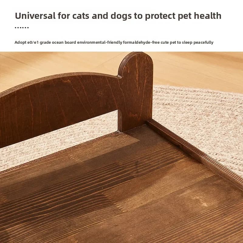 Letto speciale per cani che dorme per gatti, letto per animali domestici universale per tutte le stagioni, cuccia estiva in legno massello rimovibile e lavabile