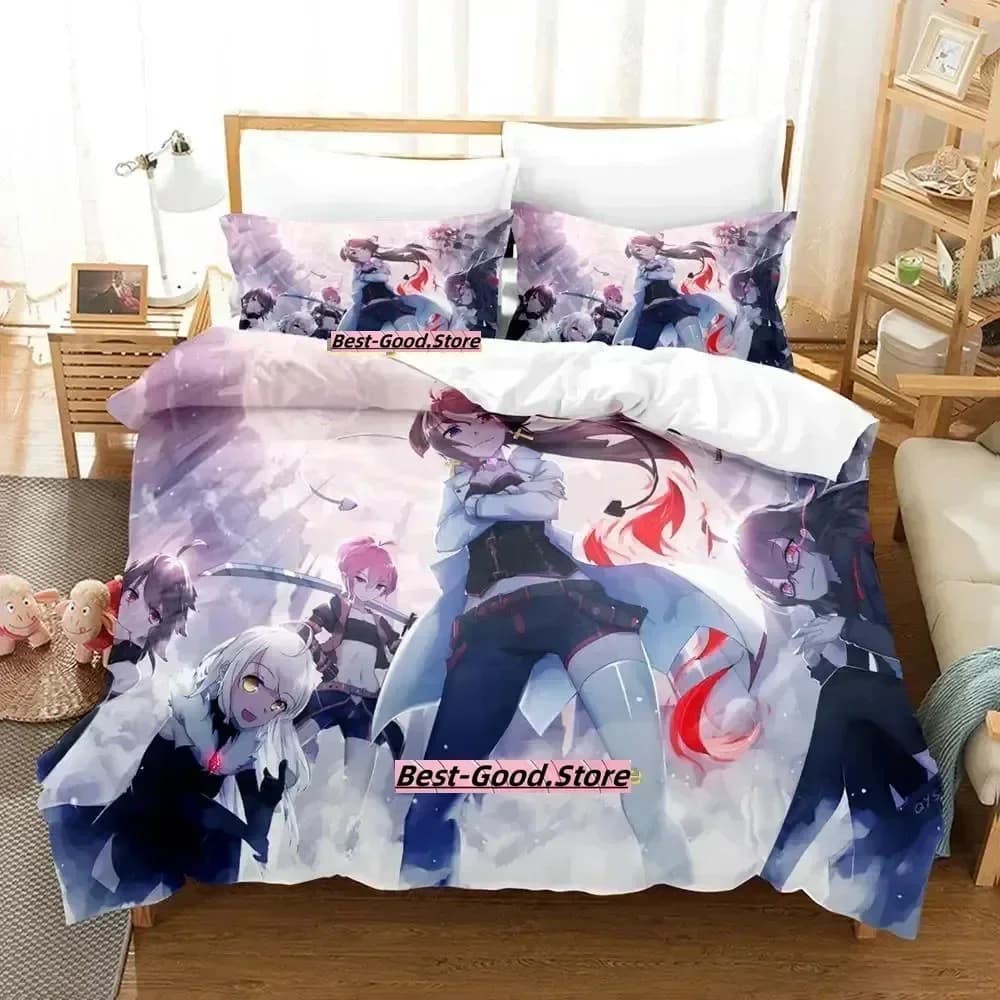 Set di Biancheria da Letto Pixiv Fantasia T, Copripiumino Stampato, Set Completo con Federe, per Letto Matrimoniale, Queen o King Size