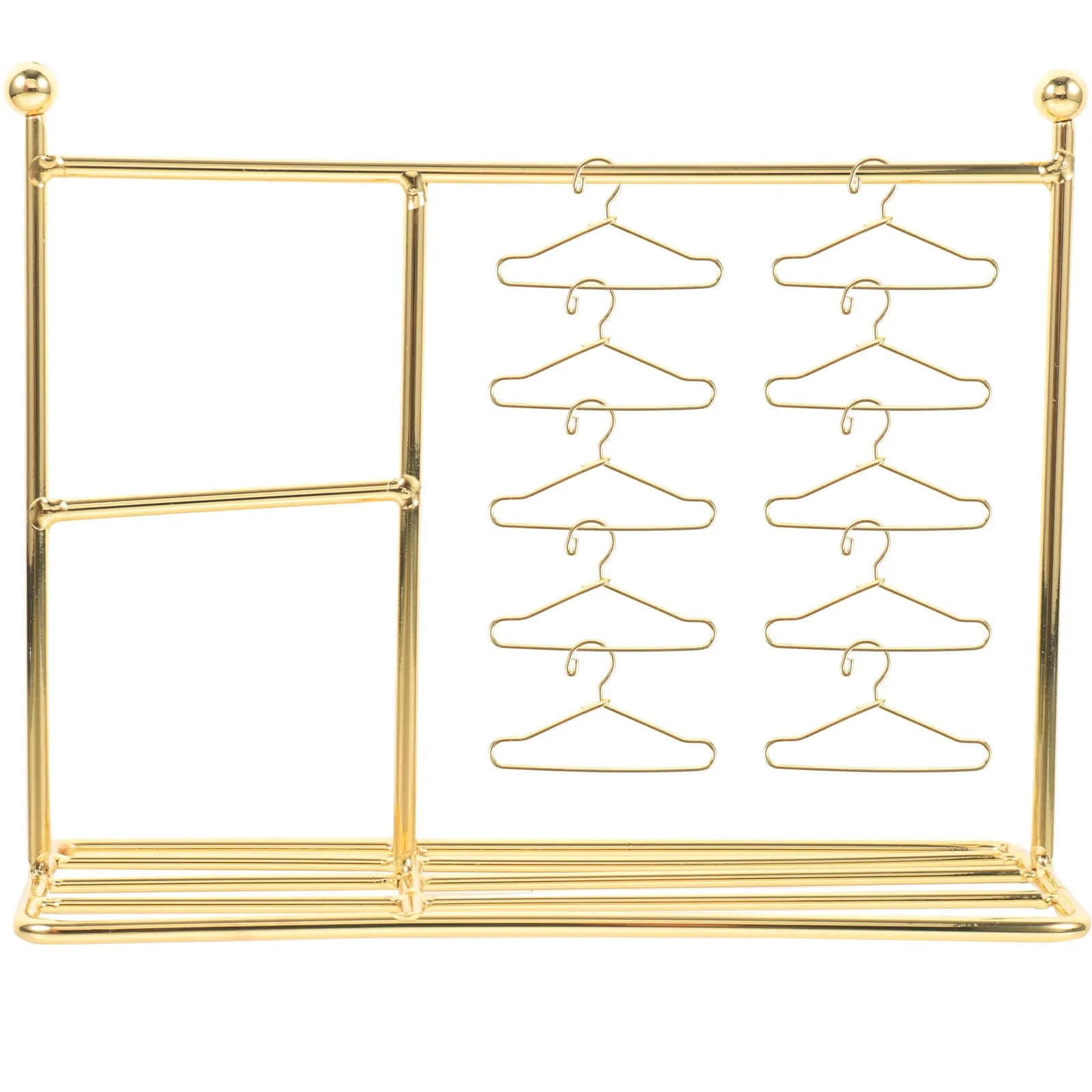 1 set of mini portable clothes hangers, small clothes hangers, ornament for miniature furniture, ideal for display of accessories for doll houses