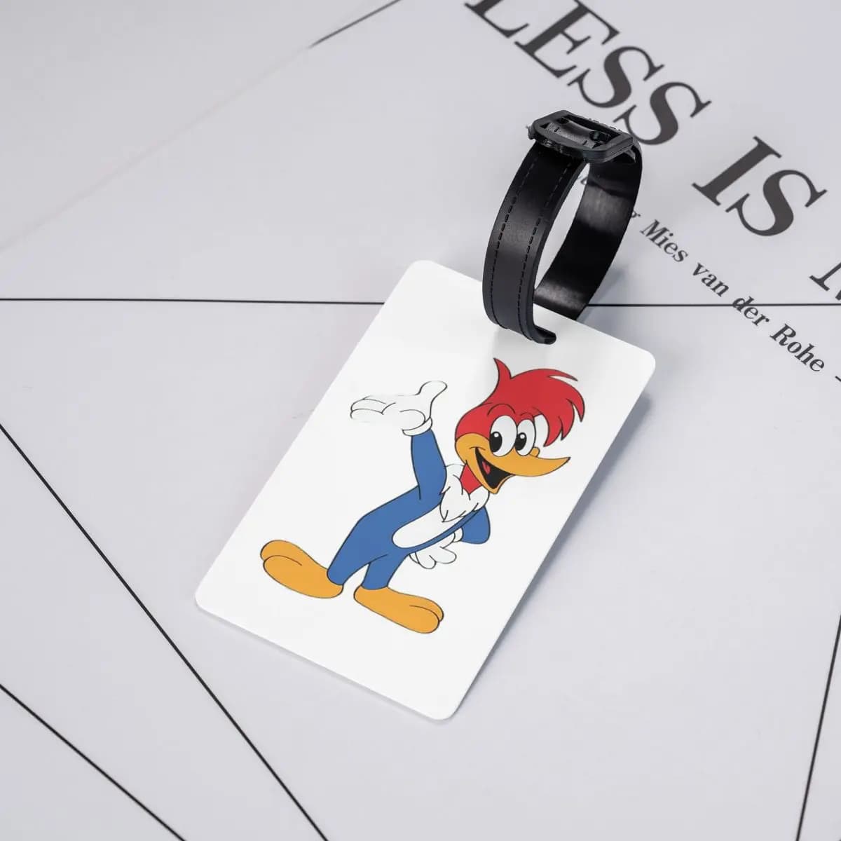 Etichette per bagagli Woody Woodpecker, accessori per valigie, etichetta per bagaglio da viaggio, porta etichette, identificativo, nome, indirizzo