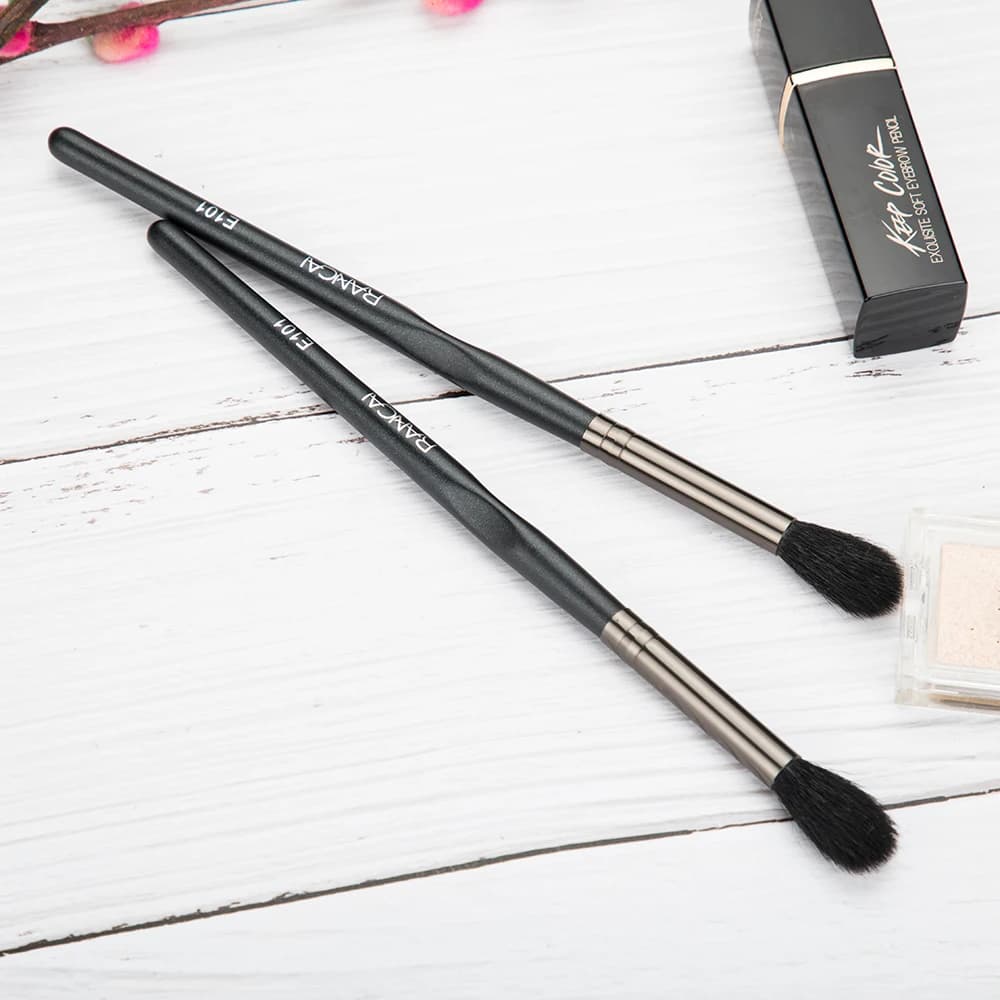 1/5pcs Eye Contour Makeup Brush Soft Natural Hair Eye shadow Blending Goat Hair Brush Flame Shape Makeup Blender Tool Nose Brush