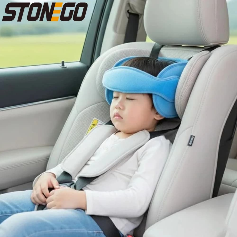 Cuscino di Supporto per la Testa del Bambino in Cotone per Seggiolino Auto, Cuscino da Viaggio per Neonati, Poggiatesta per il Sonno, Prodotto Essenziale per la Sicurezza
