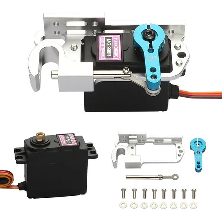 Waterproof RC Boat Servo Launcher for Fishing Net Rescue Payload Drop Release Hook Parachute Deployment