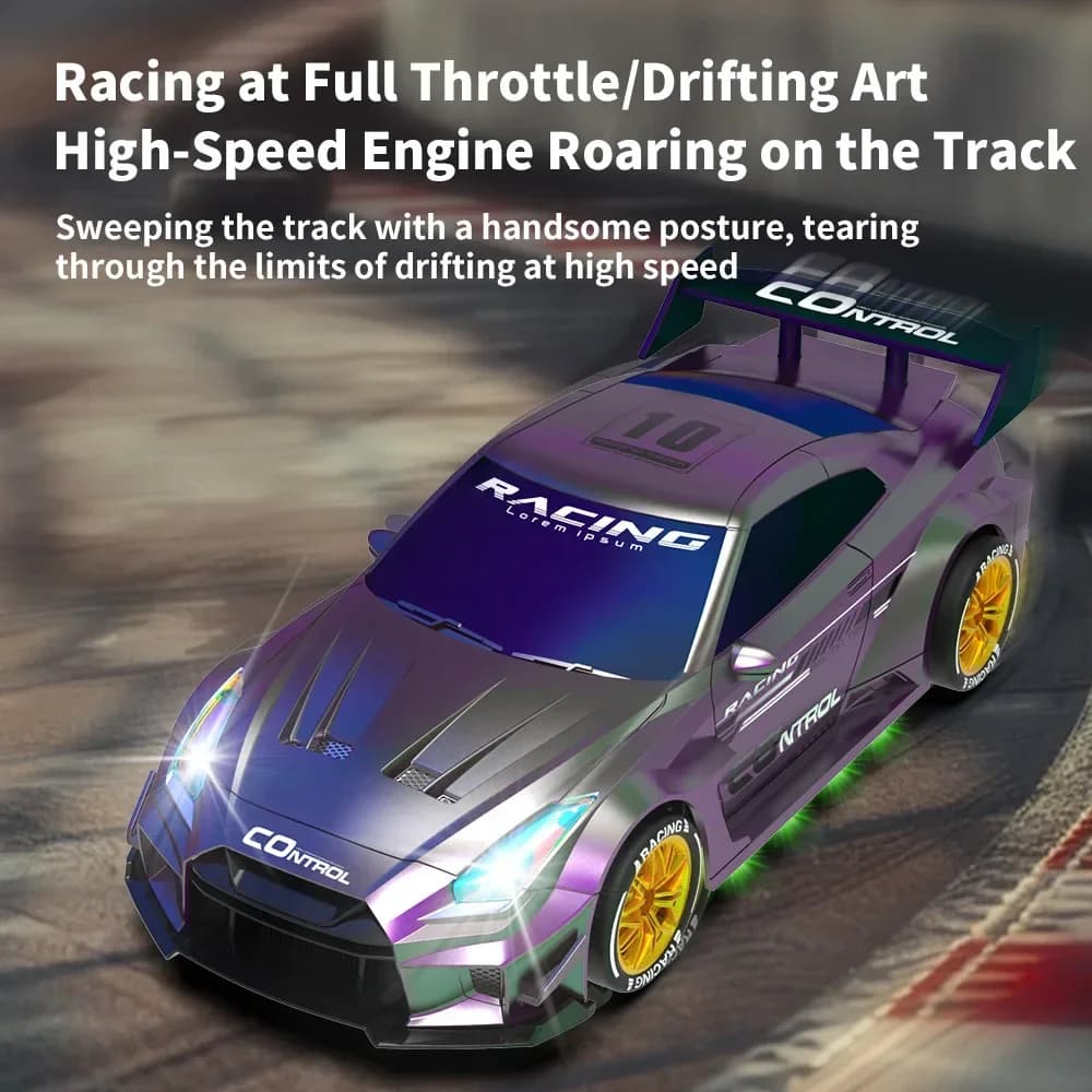 Auto RC JJRC per Drift, Macchina da Corsa Telecomandata 2.4G, Gioco Interattivo Multigiocatore, Modello di Auto Elettrica RC con Luci, Giocattoli e Regali per Bambini