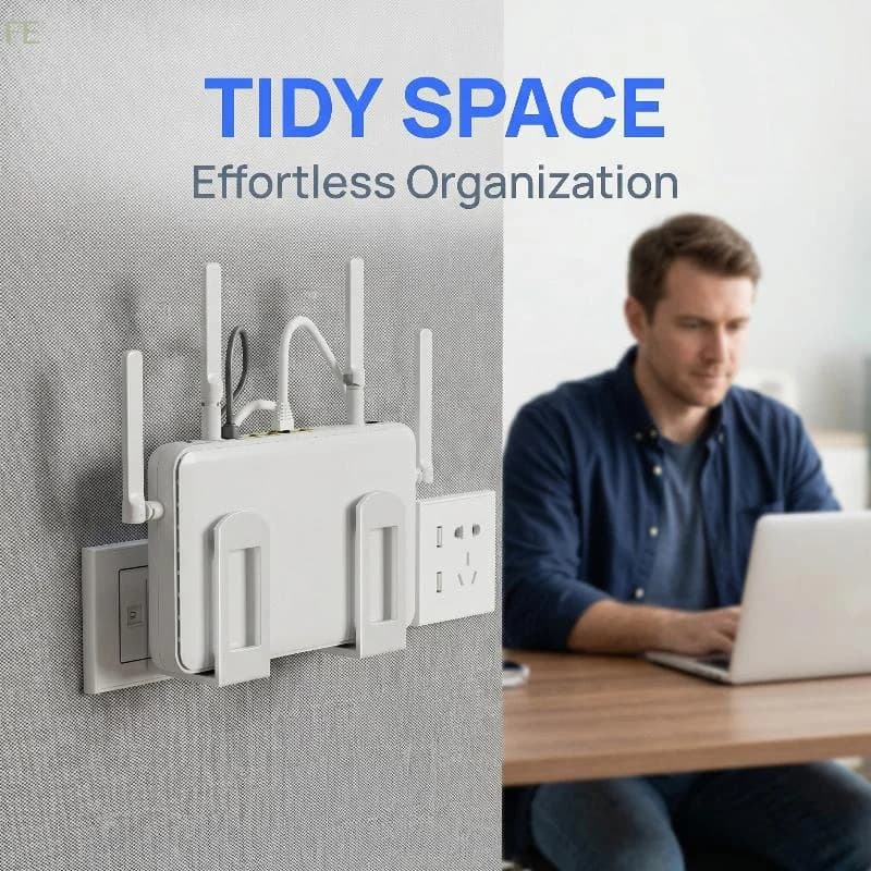 Scatola porta router da parete, supporto per decoder, staffa di fissaggio a parete, supporto per Wi-Fi