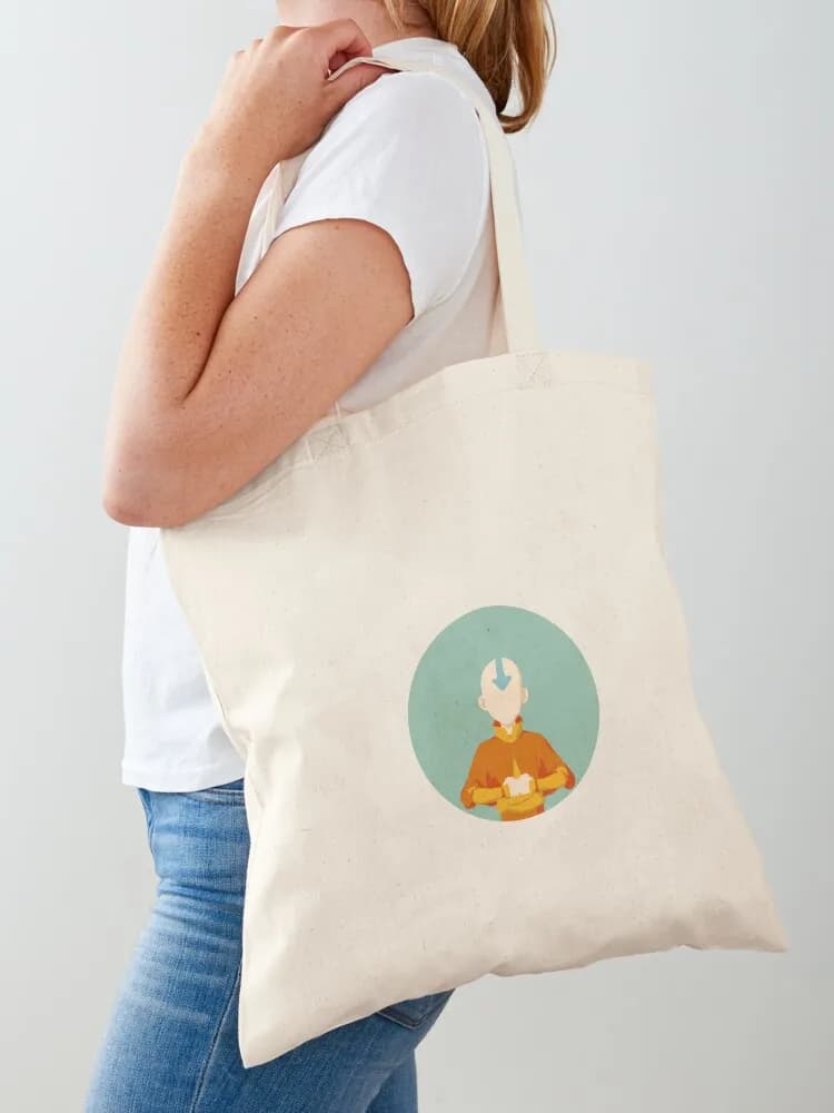 Borsa tote Aang personalizzata, borsa tote in tela, borsa shopper