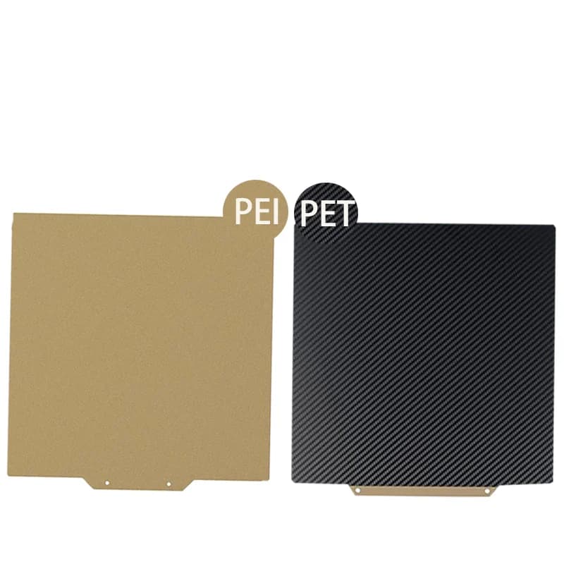 Energic PEI PET Sheet 300x300mm Double Sided Textured/Smooth Spring Steel flexible construction plate for 3D printer Voron luszbot