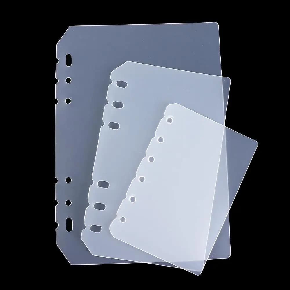 Agenda Transparent A5 A6 A7 B5 A4 Inner Paper Planner Separator Notebook Divider Loose-leaf Divider Binder Organizer Divider