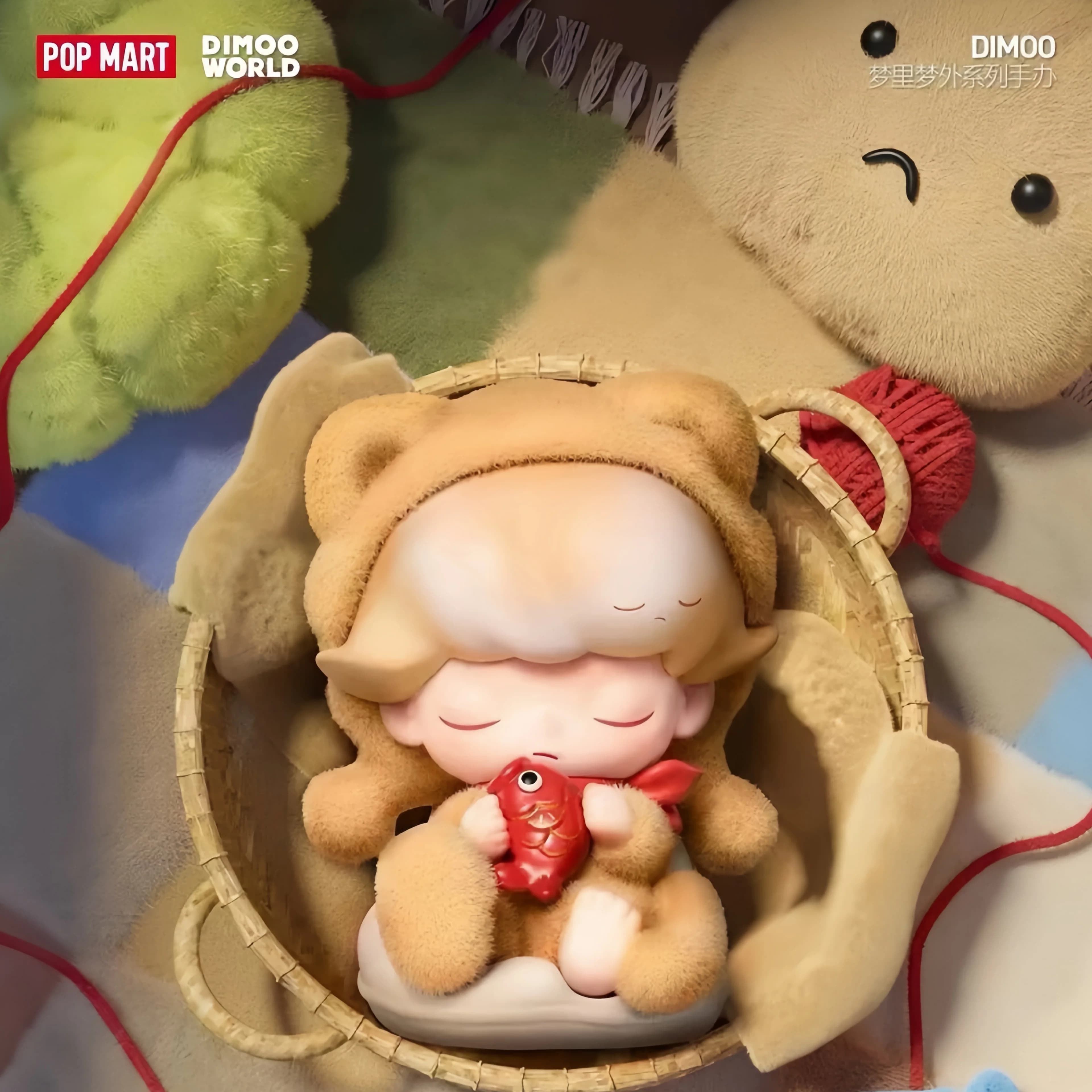 POP MART Originale DIMOO Weaving Wonders Series Blind Box Sorpresa, Giocattoli Kawaii, Action Figure, Bambole, Regalo Misterioso di Natale per Ragazze
