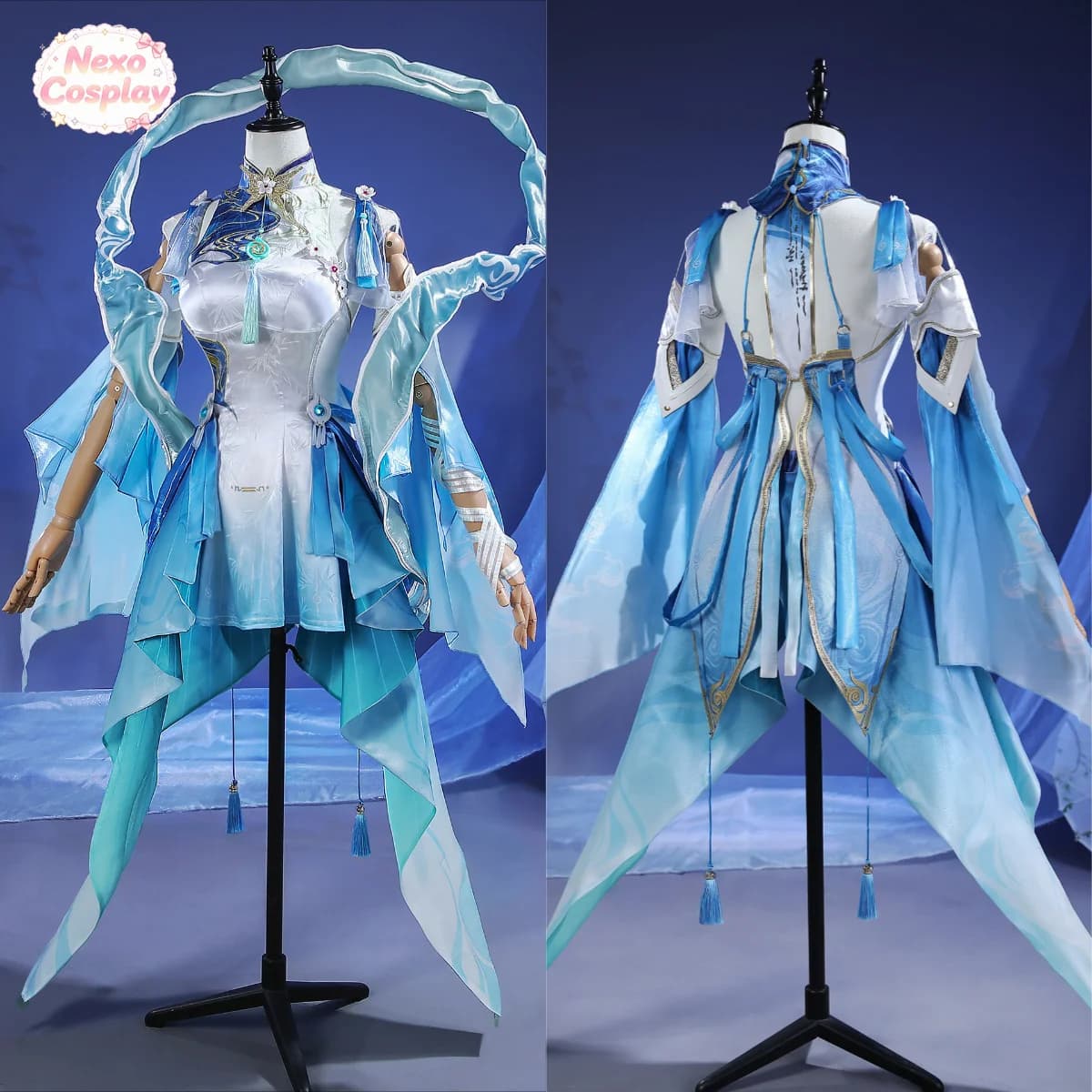 Wuthering Waves Qingxiao Cosplay Costume Full Set Female Game Outfit