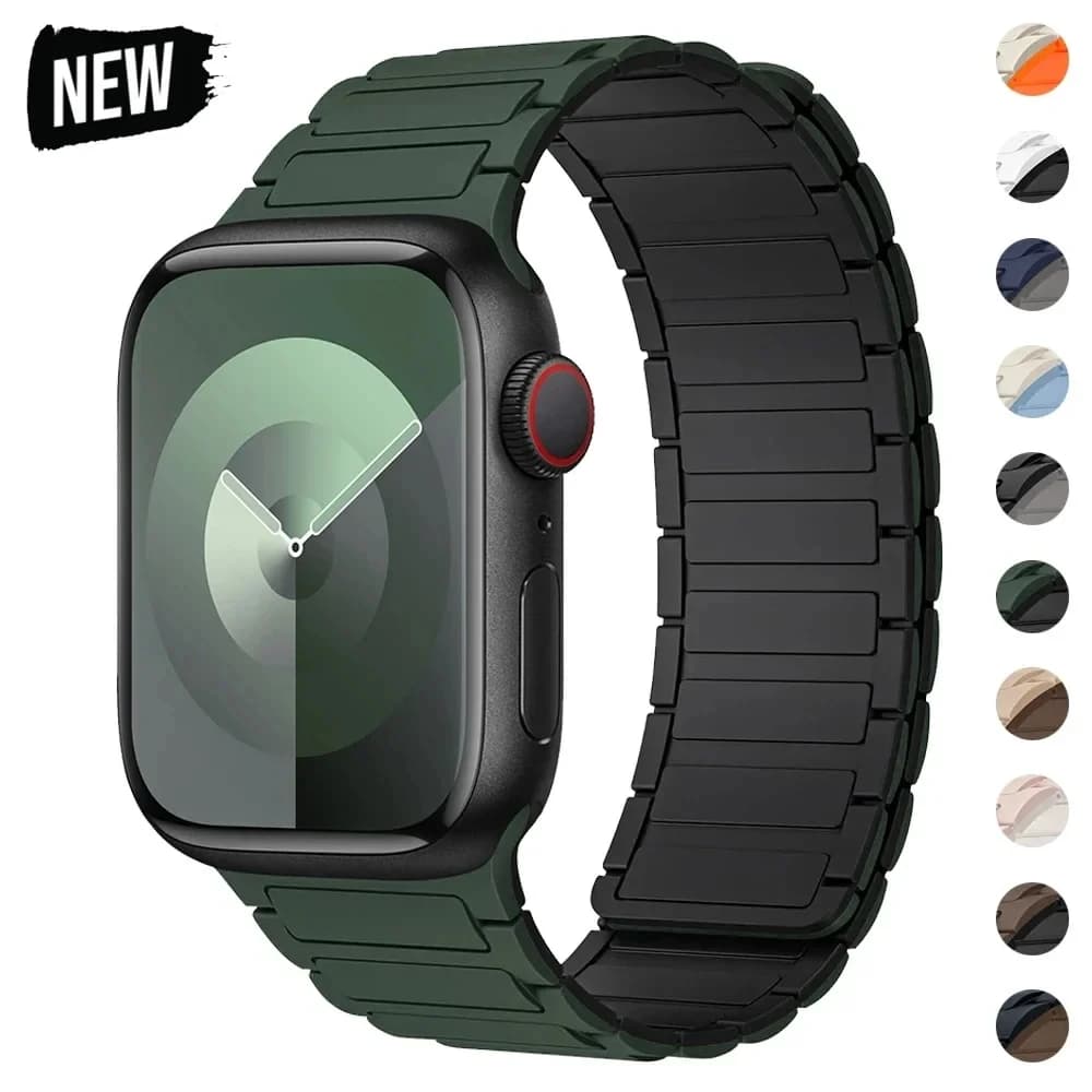 Apple Watch 44mm 40mm 49mm 45mm 41mm 38mm silicone bracelet iWatch Series 9 8 7 6 5 4 3 If ultra 2 strap
