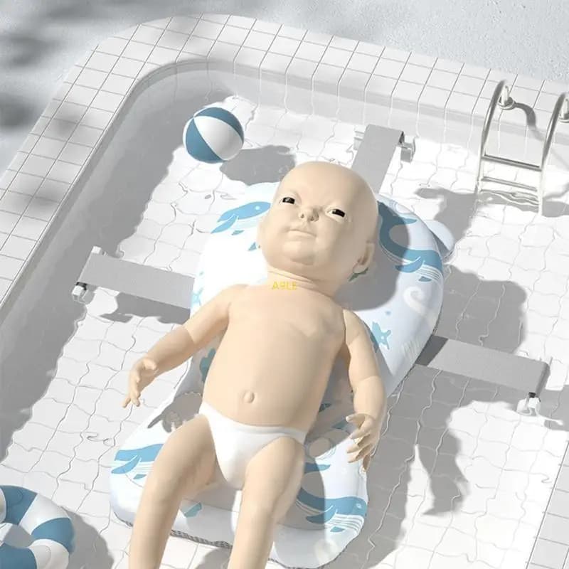 Tappetino da bagno per neonati Cuscino da bagno per neonati Cuscino da doccia dal design ergonomico per esperienza bagno e