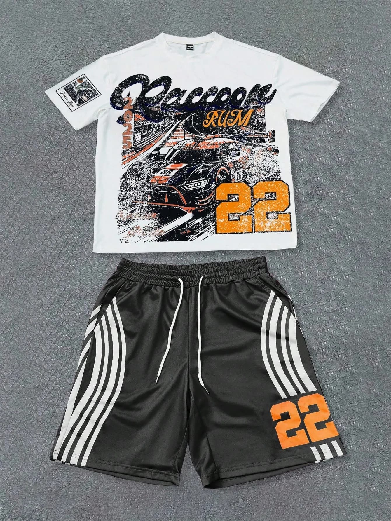 Completo Estivo 2026 da Uomo: Set Pantaloncini e Maglietta a Maniche Corte con Stampa Digitale 3D - Stile Casual Urbano, Morbido, Confortevole e Traspirante