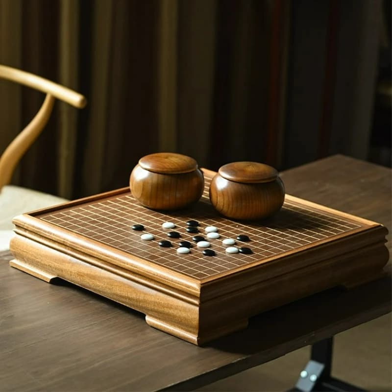 LTT Go Yunzi Scacchiera in legno Tavolo da scacchi Go Jar Set di fascia alta