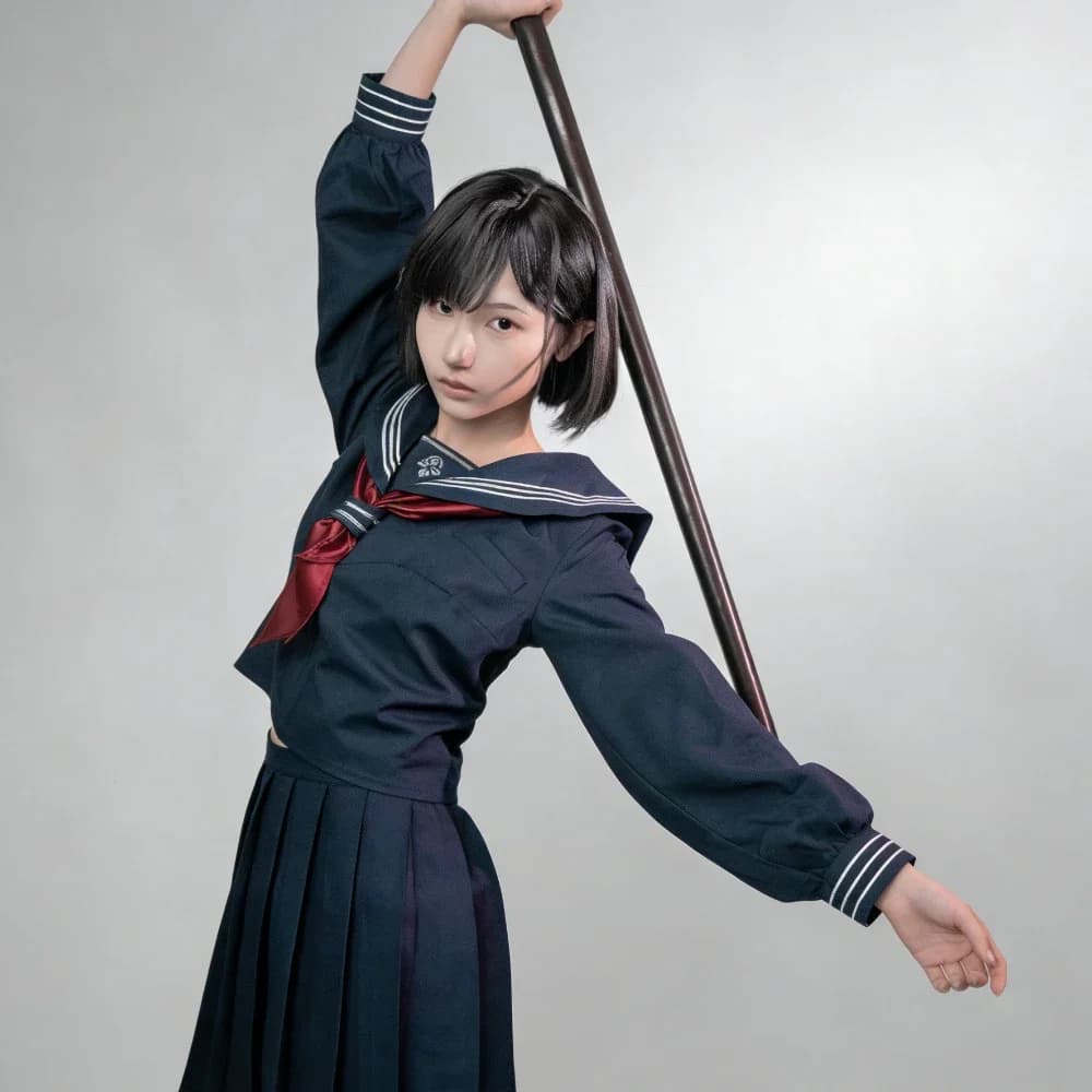 Costumi Cosplay di Shimizu Hinako, Parrucca, Uniforme Scolastica da Marinaio, Gioco Silent Hill f, Abiti per Halloween, Carnevale, Feste di Natale per Donne