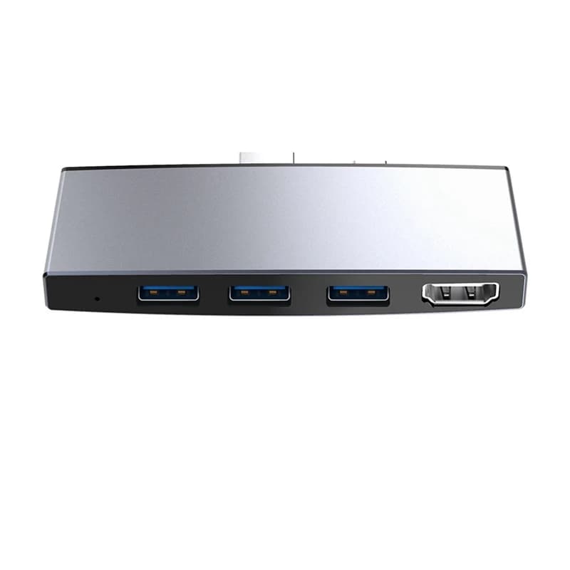 Per Surface Pro 6 5 4 Hub 5 In 1 Docking Station USB nuovo nero con lettore di Slot per schede di memoria USB 3.0 compatibile con 4K a 2 porte