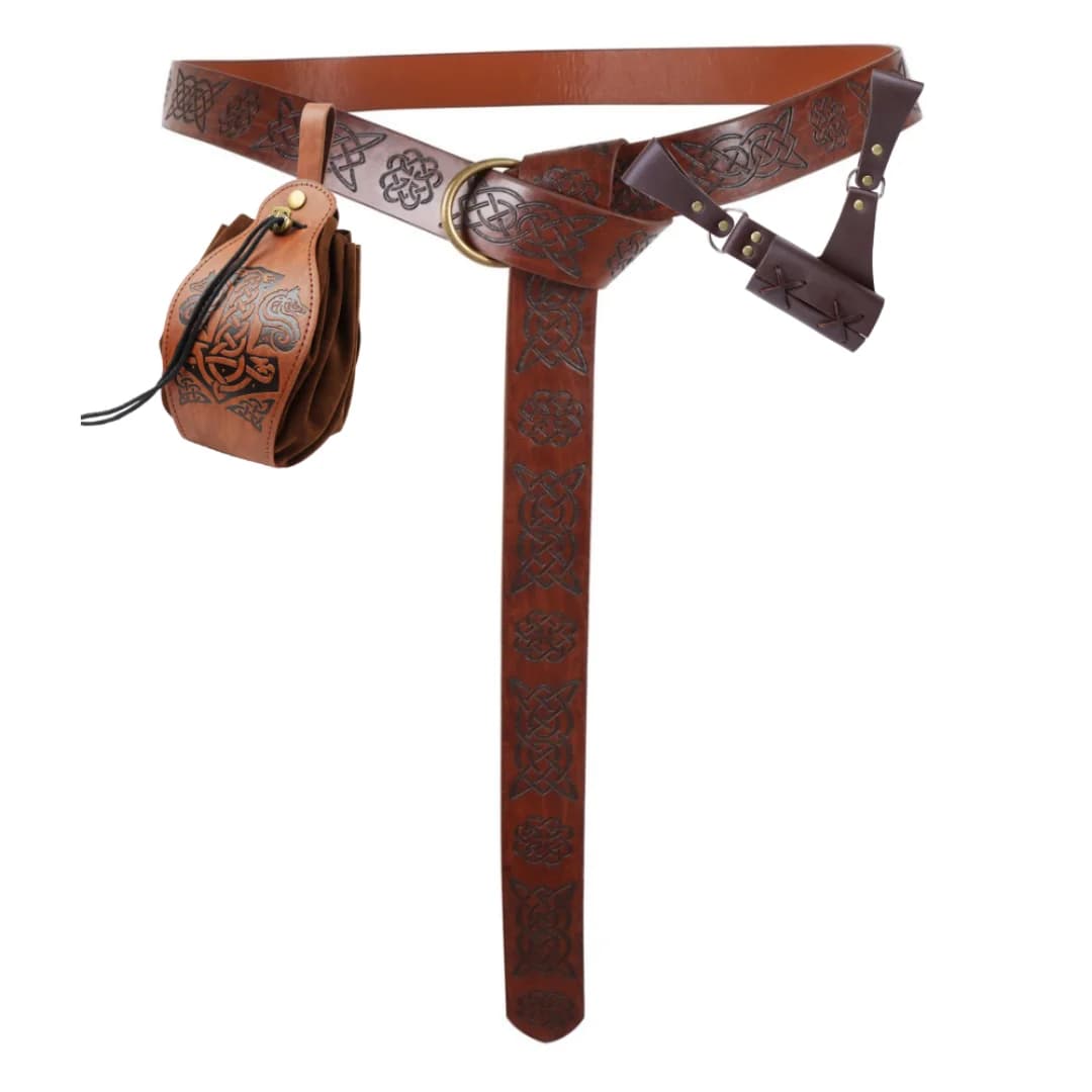 1/3PCS UYEE Medieval Belt Steam Leather Belt Halloween Cosplay Role-playing Personalized Costume Belt