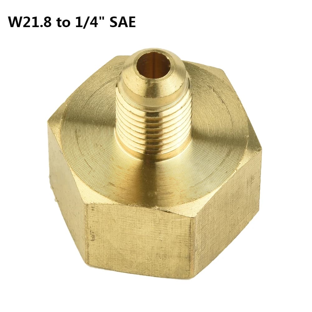 Adattatore per pompa a vuoto per bottiglia di refrigerazione adattatore per condizionatore d'aria per auto da 1 pz adatto per R134A da W21.8 a W21 a 1/4 ''SAE 32mm