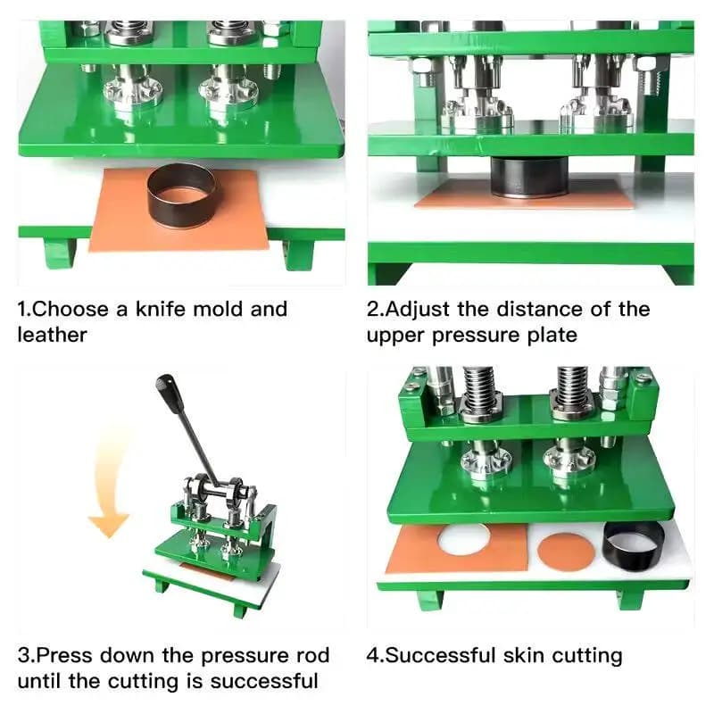 Manual Leather Fabric Sample Cutting and Punching Machine Manual Die-cutting Machine Knife Mold Stamping Machine