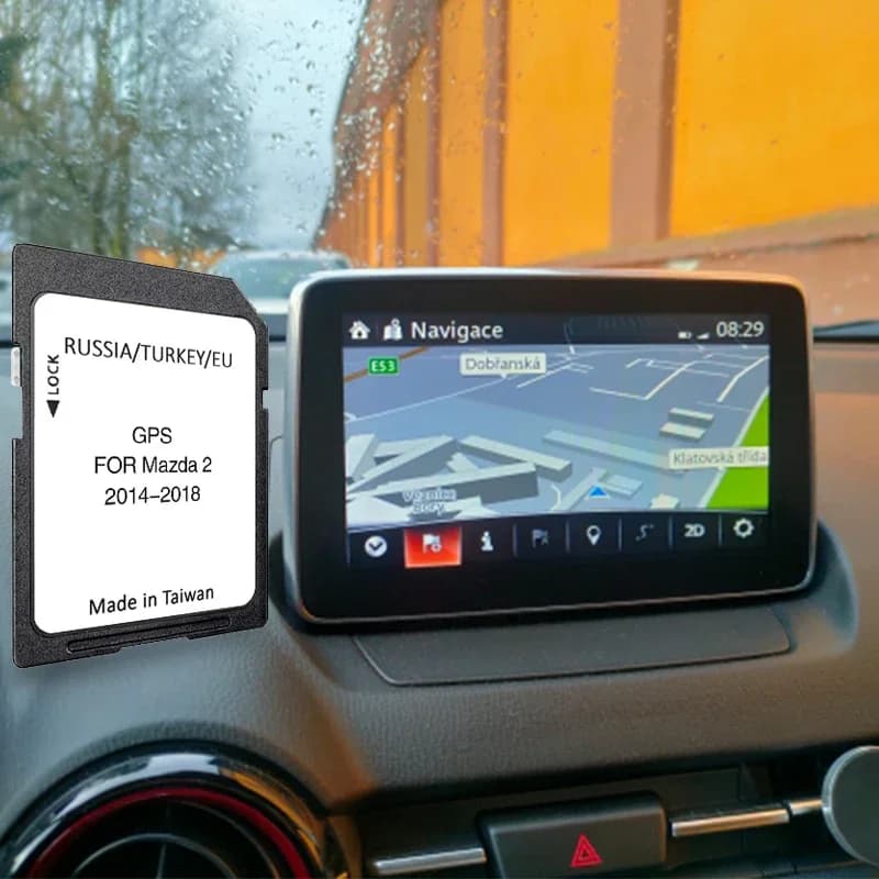 for Mazda 2 2014-2021 SD Map Germany Spain Italy Poland Cover Road Version Sat Naviing GPS Card