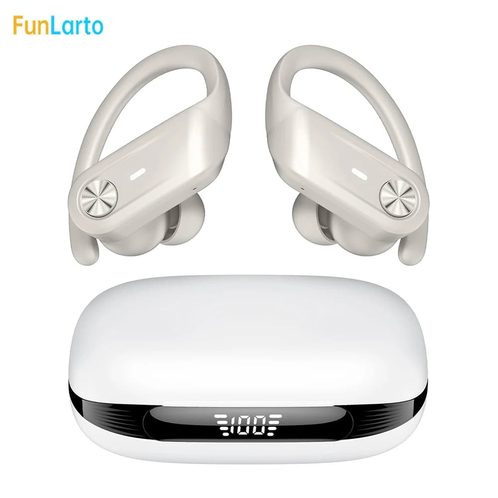 Bluetooth Headphones V5.3 Waterproof IPX7 headphones with noise deletion Wireless headphones 80 hours playback for iOS Android Phone