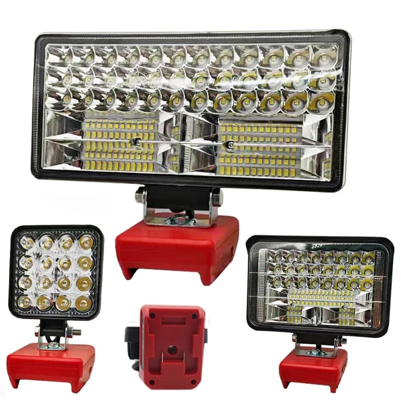 Parti di utensili elettrici per luci da lavoro a LED M18 Torce elettriche Torcia elettrica Faretto USB Power Bank per batteria agli ioni di litio Milwaukee 18V