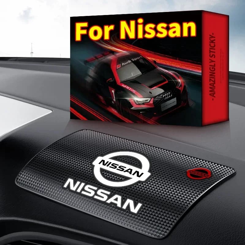 Car Dashboard Anti-slip Mat Support for automatic phone Parking plate for Nissan J10 Qashqai Juke Leaf Micra NOTE Patrol Car accessories