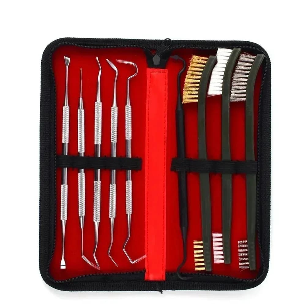 9 pz/set Kit di Pulizia della Pistola Per Fucile Pistola Fucile Set di Pulizia Pistola Spazzola Foro Cleaner Barile di Pulizia Gunsmith Strumento
