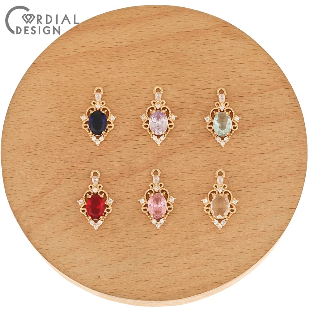 Cordial Design 50Pcs 13*20MM risultati e componenti dei gioielli/ciondoli CZ per orecchini/fatto a mano/ciondolo fai da te/accessori gioielli