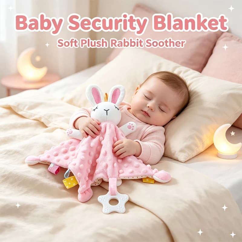 Montessori coccolone per neonati consolatore giocattolo coniglietto peluche peluche ripiene giocattolo per dormire placare asciugamano giocattoli per bambini 0 12 mesi
