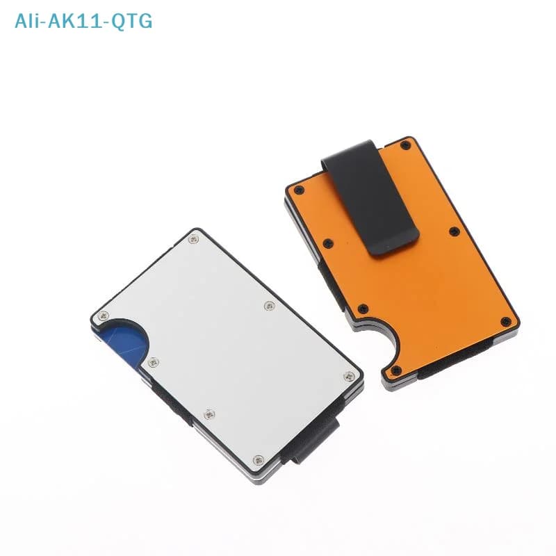 NUOVO Portafoglio Minimalista Ultra Sottile con Fermasoldi e Porta Carte di Credito Resistente RFID per Uomo e Donna