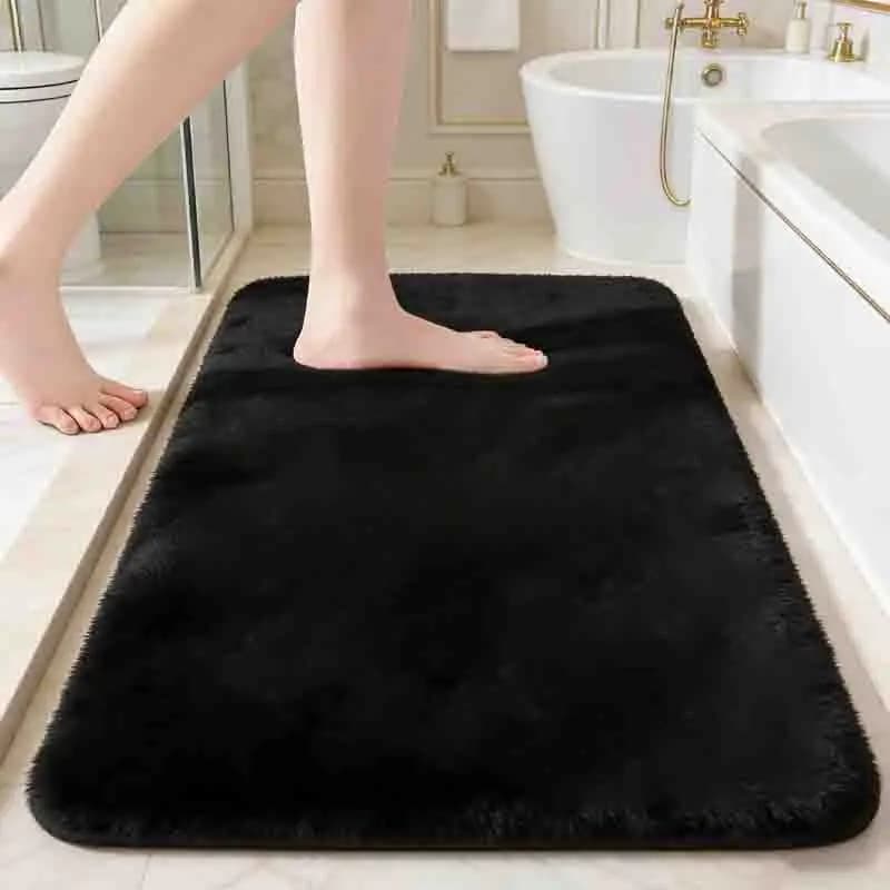 Tappetino per la casa, decorazione per la casa, tappetino per porta, assorbente, ad asciugatura rapida, antiscivolo, tappetino per bagno, tappetino antiscivolo in velluto corallo, tappetino per bagno, tappetino per porta