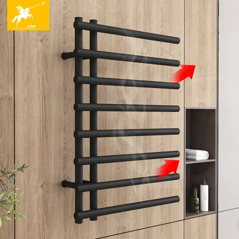 Stendino elettrico intelligente per asciugamani in acciaio inossidabile 304, bagno, WC, riscaldamento, temperatura costante