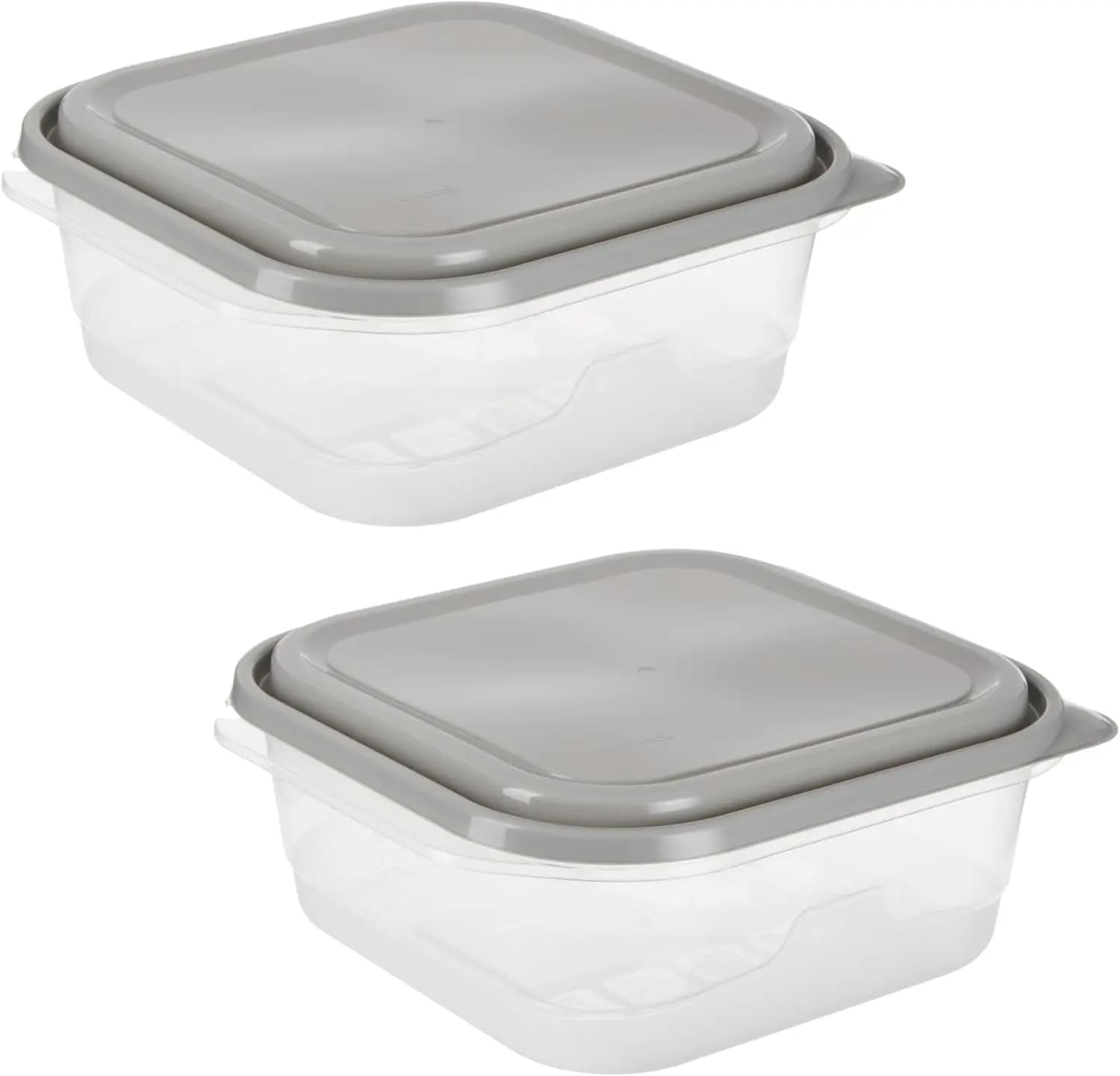 EveryWare Extra Large Square Food Storage Container, 2 Pack, BPA Free