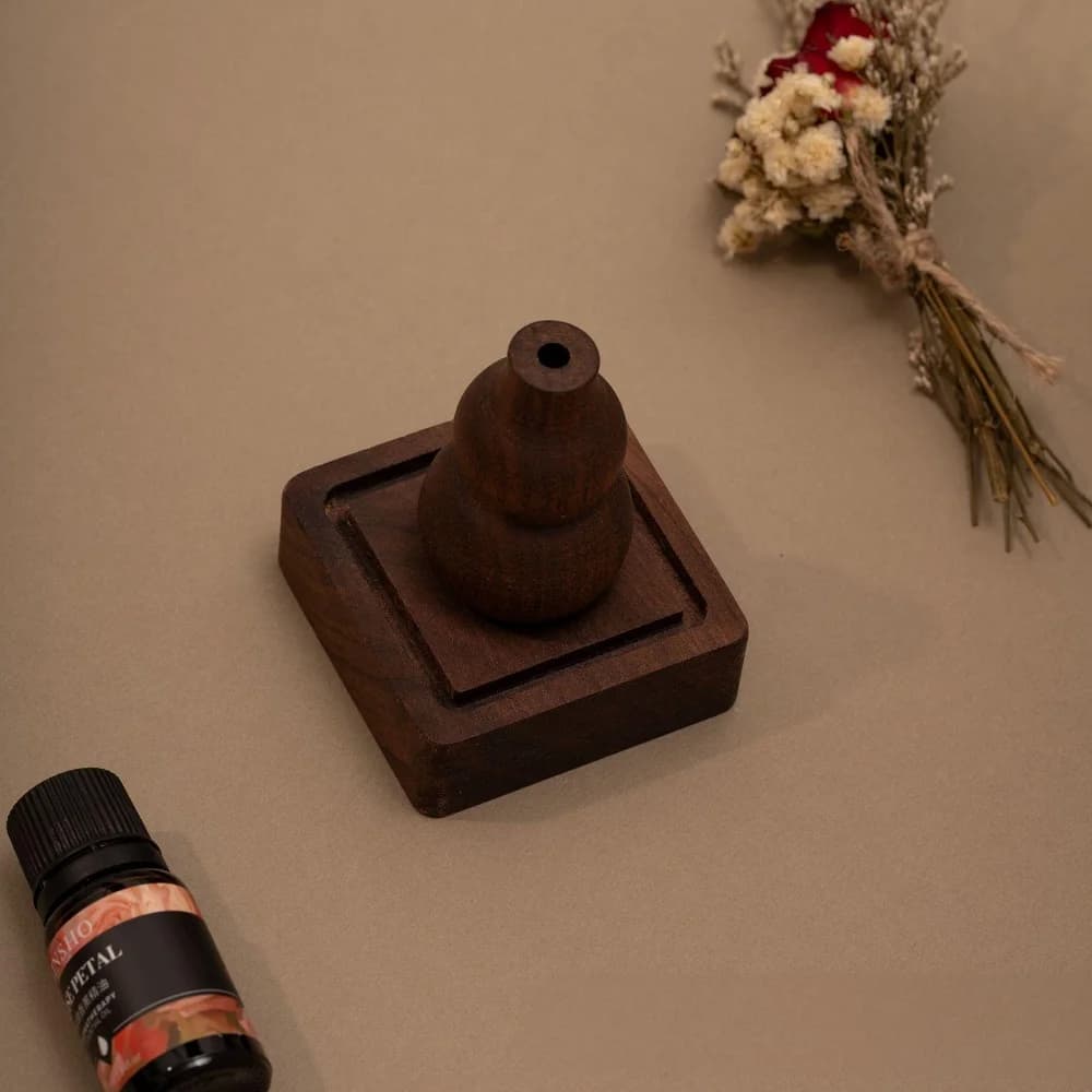 NEW Wooden Gourd Smoker Diffuser Home Car Decor Flower Arrangement Car DIY Decoration Creative Gift Home Decoration