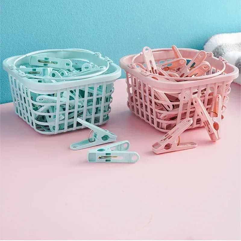 30 pieces Clip for quilt and towel Spring hook for basket Clip for blanket for domestic plastic drying Clips for clothes drying