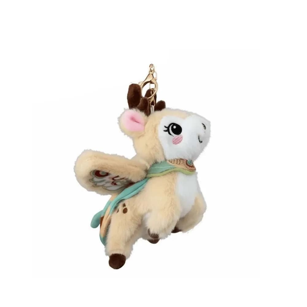 Mini Soft Flying Cat Pendant Chinese Style Cartoon Nine-Colored Deer Keychain PP Cotton Cute Key Ring Daily