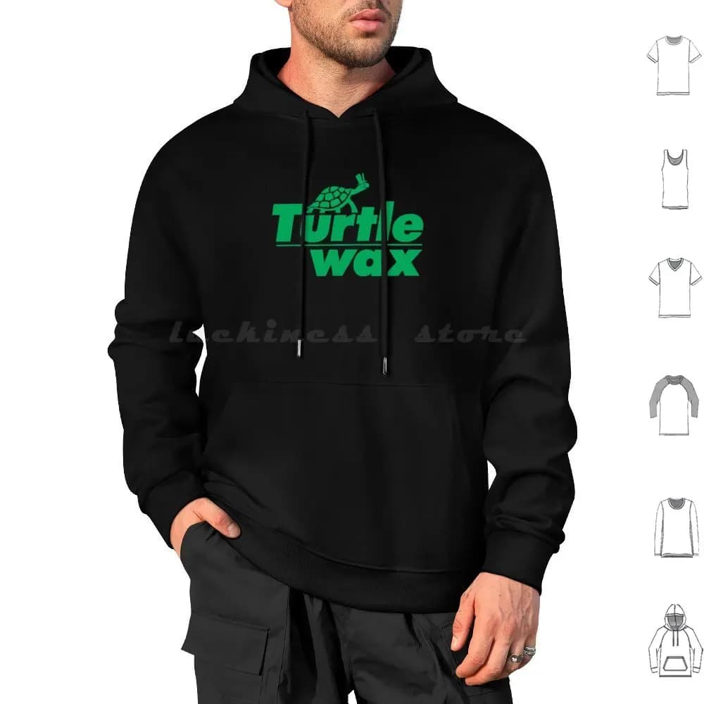 Felpa con cappuccio in cotone a maniche lunghe Turtle Wax, di tendenza, simpatica, per detailing auto, lavaggio auto