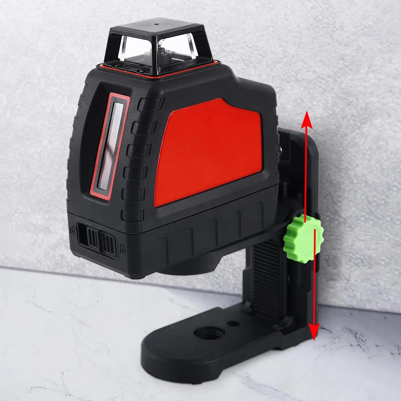 Supporto da Parete Compatto in Nylon, Dispositivo di Livellamento Portatile con Base Magnetica Regolabile per Costruzioni Domestiche