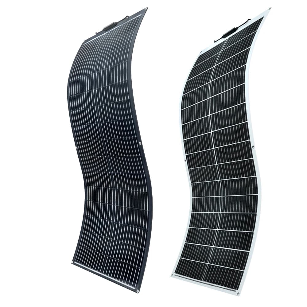 Pannello solare flessibile da 1000 W -100 W Moduli solari monocristallini da 100 W 24 V / 12 V Pannello solare mono semiflessibile pieghevole da 100 Watt
