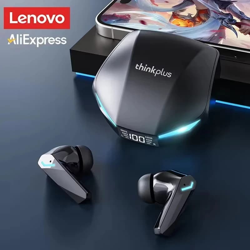 Nuovo Lenovo XT53 Aggiornamento wireless Auricolari Bluetooth 5.4 Display digitale a LED Cuffie impermeabili Auricolari da gioco a bassa latenza