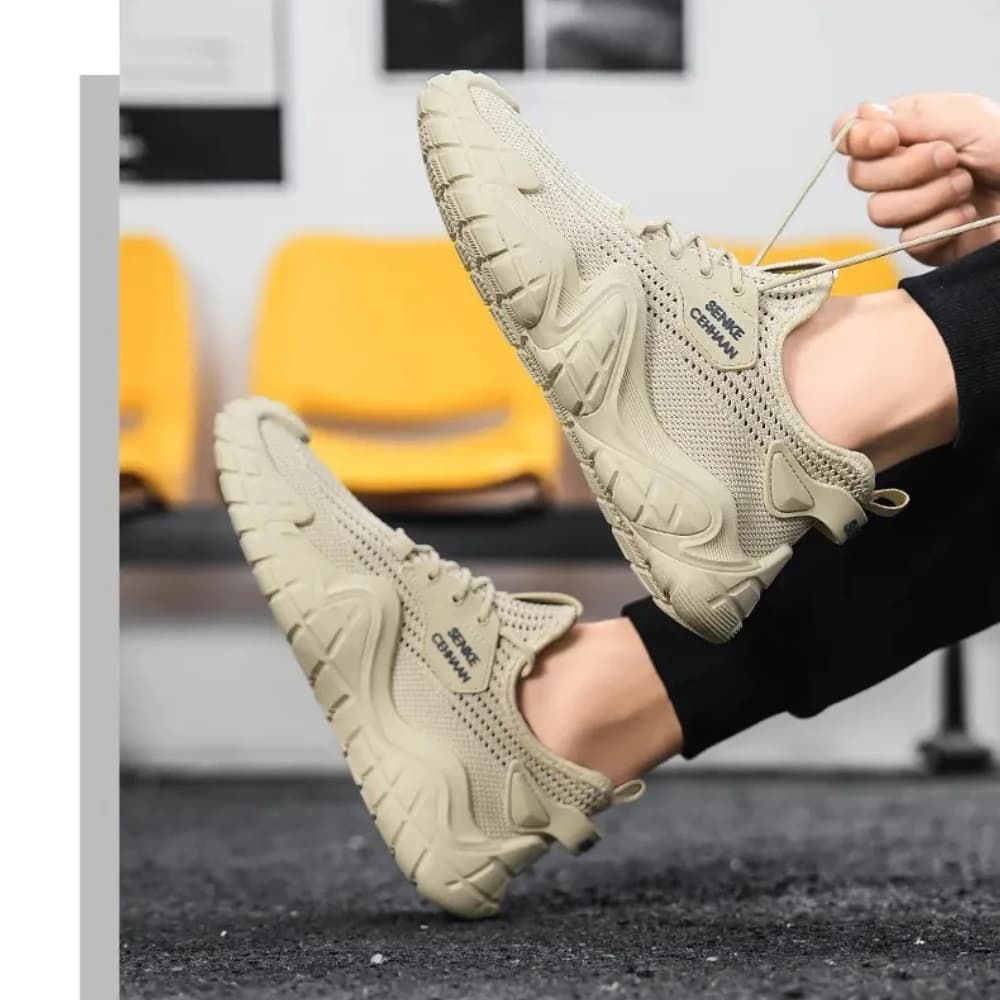 Scarpe da corsa sportive traspiranti da uomo, scarpe da studente alla moda, scarpe in tessuto, scarpe casual alla moda