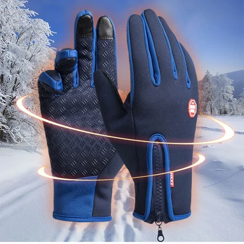 Guanti invernali termici caldi con dita intere Touchscreen unisex per sport all'aria aperta ciclismo bicicletta sci campeggio guanti da moto