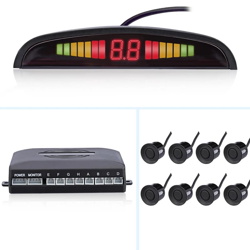 Parking Sensor with 8 Sensors, Radar Monitoring and Detection System for Retromarcia and Car Parking for Vehicles Kia